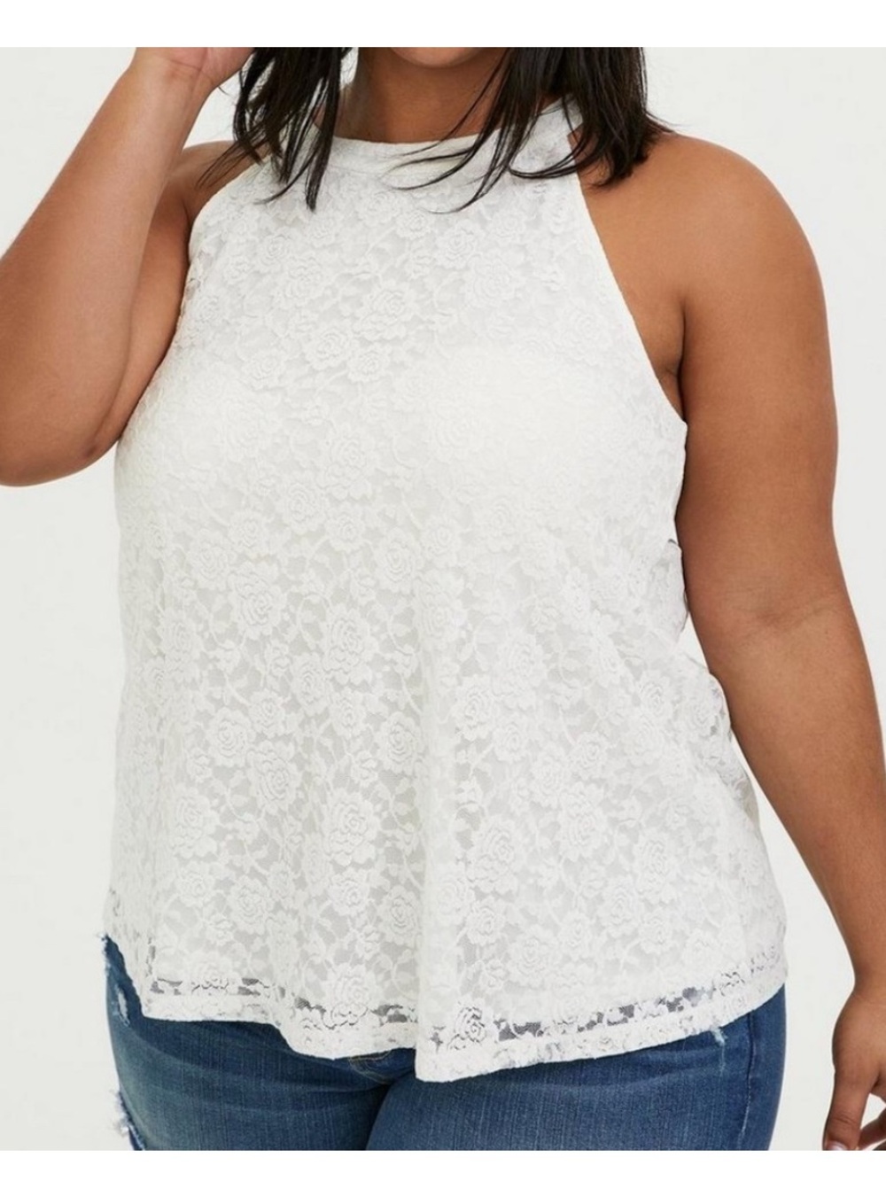 torrid White Lace High-Neck 🔥🔥 IVORY LACE GODDESS 🔥🔥🔥
